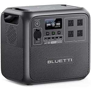 BLUETTI AC180 1152Wh 1800W LiFePO4 Portable Power Station $399 + Free Shipping
