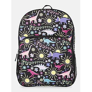 Kid's Backpacks: 17" Disney Lilo & Stitch $6, 17" Wonder Nation Fossil Garden $2 & Many More