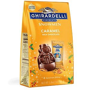 5.8-Oz Ghirardelli Milk Chocolate Caramel Snowmen $5.45