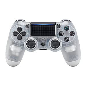 Factory recertified Sony DualShock 4 wireless controller in jet black, showing the front face with analog sticks, directional pad, and action buttons.
