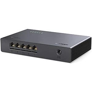 UGREEN 5-Port 2.5Gb Ethernet Switch $33