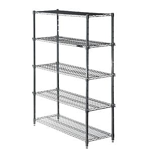 5-Tier 52" x 18" x 72" CleverMade EASE Storage Easy Adjust Wire Shelving Unit $68 + Free Shipping
