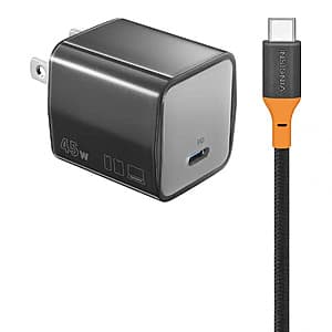 Insignia 45W USB-C Compact Wall Charger Kit w/ 6' 240W Cable $15 + Free S&H