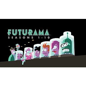 Futurama: Seasons 1-10 (Digital SD TV Show) $25