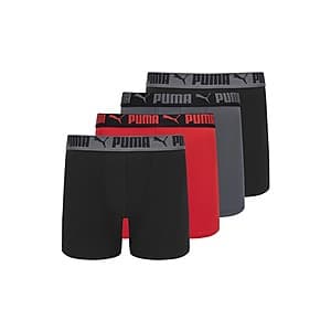Puma Men's Boxers & Briefs: 5-Pack Performance Boxer Briefs $17 & More + Free S&H w/ Prime