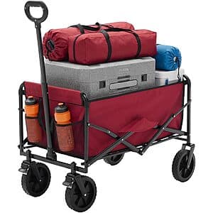 102-L NEWBULIG Collapsible Wagon Cart w/ Lockable Wheels (various colors) from $34.95 + Free S&H