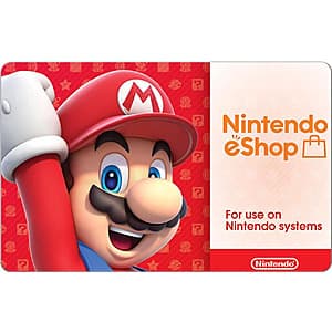 Nintendo eShop $100 Gift Card displayed with digital delivery icon.
