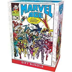 Magic: The Gathering Marvel Super Heroes Gift Bundle Box with Collector Booster packaging featuring Marvel-themed card designs.