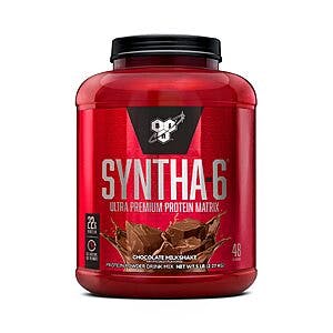5-lb BSN SYNTHA-6 Whey Protein Powder (Various Flavors) $35.10 w/ Subscribe & Save + Free S&H
