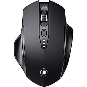 Uineer Tri-Mode Wireless Rechargeable Bluetooth Mouse (Black) $9