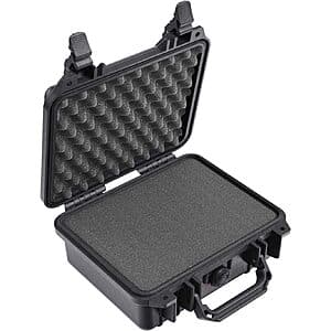 Pelican 1200 Waterproof Rugged Carrying Foam Case (Black) $40 + Free S/H