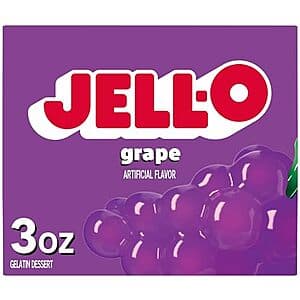 Jell-O 3oz Grape Gelatin Dessert Mix Box $0.35 w/ Subscribe & Save