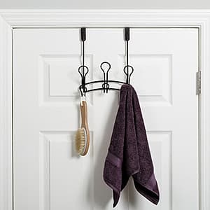 Mainstays SnugFit 3-Hook Metal over-the-Door Towel Rack (Oil Rubbed Bronze) $4.20
