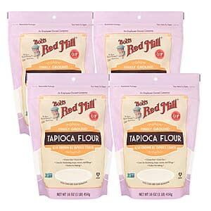 4-Pack 16-Oz Bob’s Red Mill Tapioca Flour $10.20 w/ Subscribe & Save