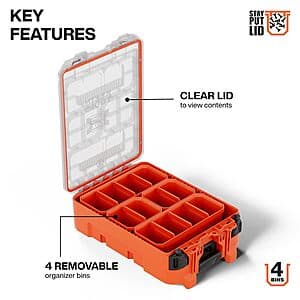 Klein Tools MODbox Half-Width Tall Stackable Tool Storage Box $30