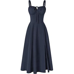 Scarlet Darkness Women Corset Midi Dress $19.45