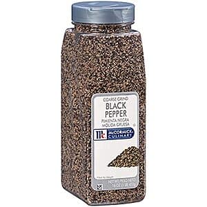 McCormick Spices:17-Oz Minced Onion $6.30, 16-Oz Coarse Grind Black Pepper $9.90 w/ S&S & More