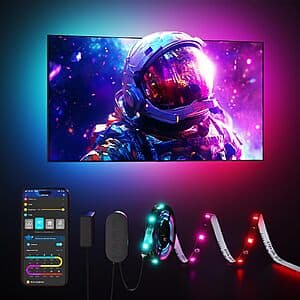 Govee Smart TV Backlight RGBIC LED Strip Lights: 12.5' $13.60, 7.8' $10