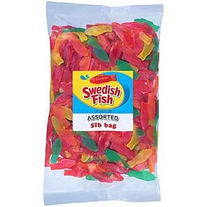 5-lb Swedish Fish Assorted Soft & Chewy Gummy Candy $16 w/ S&S