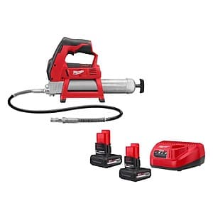 Milwaukee M12 12V Cordless Grease Gun w/ 2x 5Ah Battery Pack & Charger $189 + Free Shipping