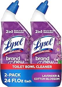 2-pk 24-oz Lysol Toilet Bowl Cleaner Gel (Lavender & Cotton Blossom) $3.65