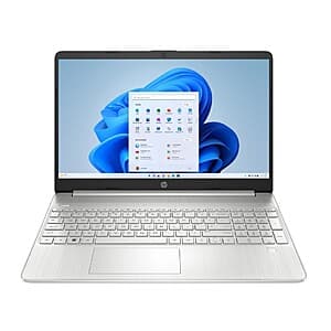 HP 15.6" FHD Touch Laptop, AMD Ryzen 7 5700U, 16GB RAM, 512GB SSD, Silver, Win 11 Home, 15-ef2747wm $479