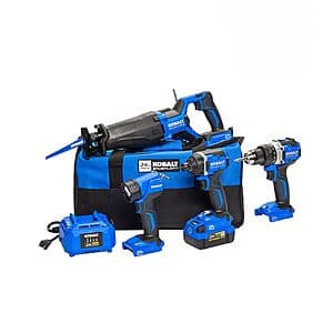 4-Tool Kobalt 24V Brushless Power Tool Combo Kit + Choice of 2 Free Tools $249 + Free Shipping