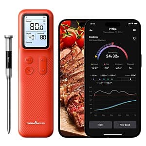 Prime Members: ThermoMaven P1 Wireless Meat Thermometer $20 + Free Shipping