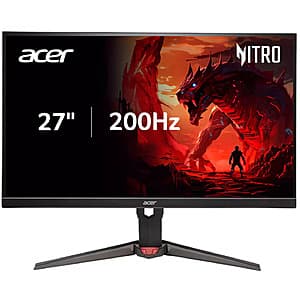 27" Acer Nitro 1080p 200Hz IPS FreeSync Premium Gaming Monitor $106 + Free S&H