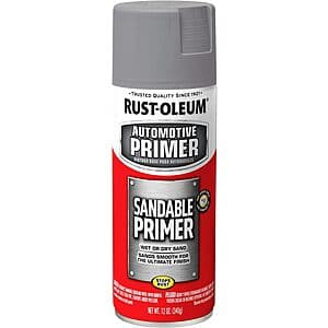 12-Oz Rust-Oleum Automotive Sandable Primer Spray (Gray) $3.15