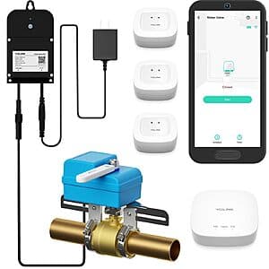 YoLink Water Leak Protection Kit: Sensors, Smart Valve Controller, EVO Operator, Hub $228 + Free Shipping