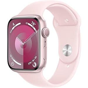 Renewed Premium: 45mm Apple Watch Series 9 GPS w/ Pink Aluminum Case & Sport Band $191.60 + Free Shipping