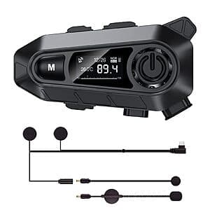 Touch Two Motorcycle Helmet Bluetooth Headset $17.40