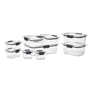 18-Piece Rubbermaid Brilliance Clear Tritan Leak-Proof Food Storage Container Set $28.30