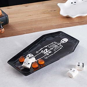 Way to Celebrate Halloween Ceramic Themed Treat Tray (Coffin or Ghost) $2 + Free S/H on $35+