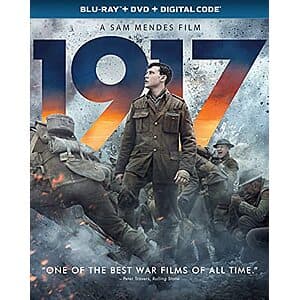 1917 Blu-ray and DVD combo pack with digital HD code included.