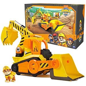 Paw Patrol Rubble & Crew Bark Yard Bulldozer Construction Truck Toy w/ Figure $7.05