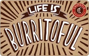$25 Chipotle eGift Card (Digital Delivery) $20