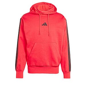 adidas Men's Essentials 3-Stripes Fleece Pullover Hoodie (Various) from $14.40 + Free S&H
