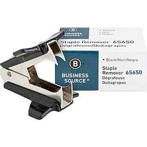 Business Source Metal Jaws Staple Remover (Brown) $0.85