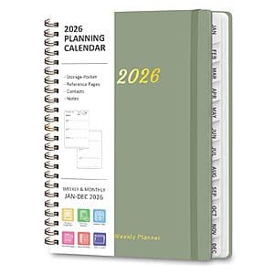 ROZZBY 2026 Weekly/Monthly Planner (A5, 6.3" x 8.5") $4