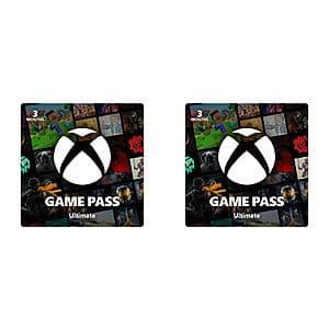 2-Pack 3-Month Xbox Game Pass Ultimate Subscription (Digital Delivery) $96 (US Registered Account Only)