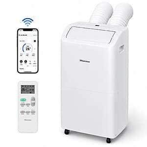 Refurb: Hisense 8,000 BTU Dual Hose Portable Air Conditioner w/ Inverter $200 + Free S&H
