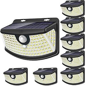 8-Pack Aootek 120-LEDs Solar Motion Sensor IP65 Waterproof Lights $24.50 + Free Shipping