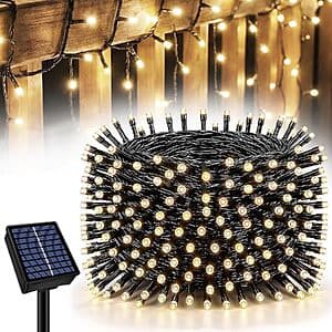 33' YaaFen 100-LED Solar String Fairy Lights (3 Colors) from $5