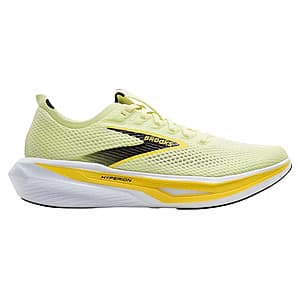 Brooks Men's Hyperion 3 running shoe in Luminary/Black/Yellow or Coconut/Ipanema/Nightlight colorway.