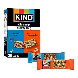 20-Ct 0.81-Oz KIND Chewy Granola Bars (Variety Pack) $5.70 w/ S&S