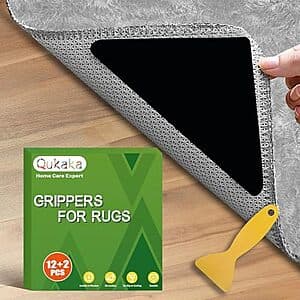 14-Piece Qukaka Non Skid Rug Backing $4.50