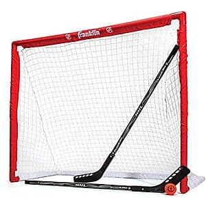 Franklin Sports NHL Youth Street Hockey Starter Set w/ 46" Goal, 2 Sticks & Ball $23.65