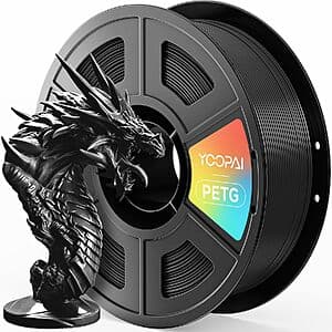 1KG YOOPAI 1.75mm PETG 3D Printer Filament (Black) $9.65